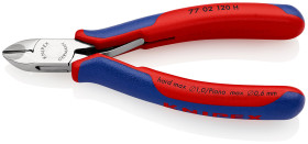 Szczypce Knipex długość 120 mm gr. cięcia: 2mm Nie Stal chromowana z łożyskami kulkowymi