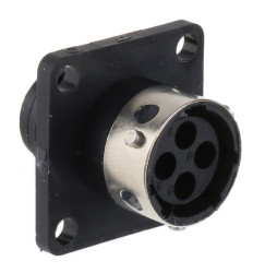 Złącze wielostykowe przemysłowe 4-pinowe, panelowe Gniazdo ITT Cannon