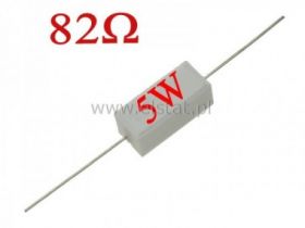 Rezystor cermetowy 82 Ohm 5W