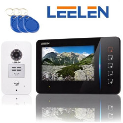 Zestaw wideodomofonowy z monitorem 7cali JB305_N60 / No15pc + 3xbrelok (z czytnikiem)