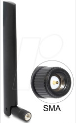 89769 LoRa 868 MHz Antenna SMA plug 3 dBi omnidirectional, tilt joint