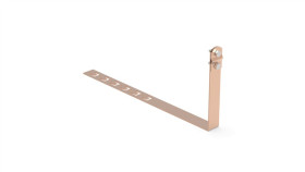 Uchwyt Pod Dachówkę L-450Mm H-150Mm Miedziany Z Zaczepem Skręcany 10.4/Z/S Cu...