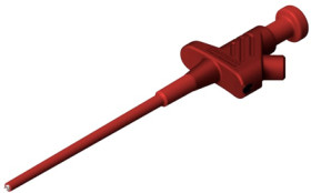 Clamp test probe, red, max. 4 mm, L 148 mm, CAT O, socket 4 mm, 930113101