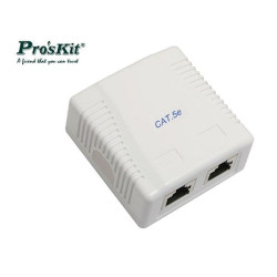 Gniazdo komp. podw.kat.5 ekw.PRO PROSKIT podwójne ekranowane