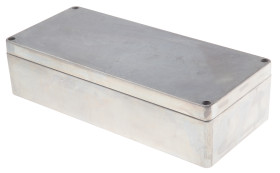 Obudowa Aluminium odlewane szerokość zew. 160 mm długość zew. 360 mm wys. zew. 90 mm RS PRO IP66 Srebrny