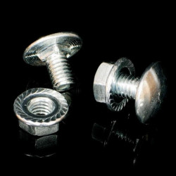 Śruba bramowa oraz nakrętka zaciskowa 100szt. NSM 6X10_GMT