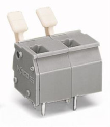 PCB terminal, 12 pole, pitch 10 mm, AWG 28-12, 24 A, cage clamp, gray, 255-612/333-000