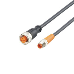 Kabel komunikacyjny Złącze A M8 liczba rdzeni 4 długość 300mm Rodzaj A Męskie Złącze B Złącze M12