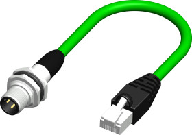 Kabel Ethernet Cat5e długość 0.5m Z zakończeniem RS PRO PVC średnica 6.5mm