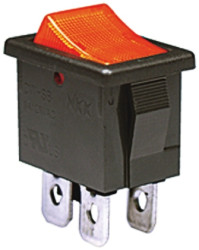 Przełącznik kołyskowy Wł.-wył. podświetlany 9A DPST NKK Switches