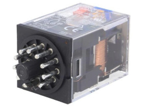MKS3PIN-5-24DC Przekaźnik: elektromagnetyczny 3PDT Ucewki: 24VDC 10A/250VAC