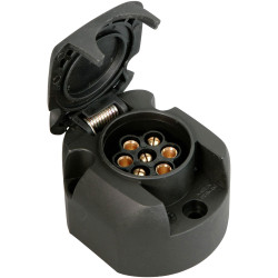 IWH 010207 Trailer socket 7-pin plug Plastic Trailer Push-Fit Systems
