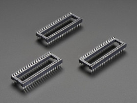Adafruit IC Socket for 40-pin 0.6" Chips - Pack of 3