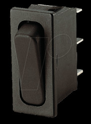 01833.3302-00 Rocker switch, 1-pin, UM, black