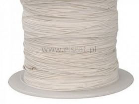 Przewód Kynar fi = 0,5mm kolor biały; 80°C