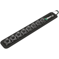 Wera 05003980001 Unloaded Zyklop 3/8&quot; Socket Rail Belt 8 Socket Locations