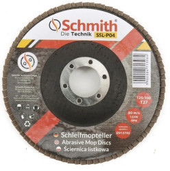 Ściernica listkowa prosta 125mm 100 tarcza ścierna Schmith
