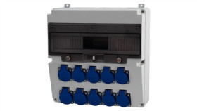 Rozdzielnica Lago 17M - Gniazda 10X230v /17 Modułów/