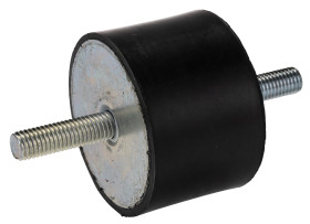 Podstawka antywibracyjna M12 średnica 75mm wysokość całkowita 50mm Cylinder męski-męski