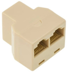 Adapter do złączy RJ, 2 portów RJ45