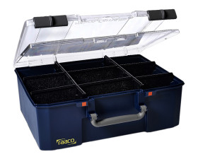 Skrzynka z przegródkami szerokość: 413mm wysokość: 148mm głębokość: 330mm PP