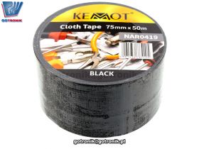 TaĹma klejÄca zbrojona szerokoĹÄ 75mm 50m czarna