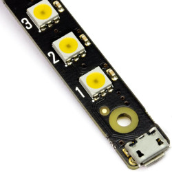Pimoroni Mote Stick - 16x Bright white APA102 LED strip
