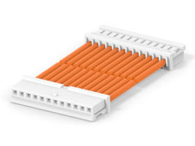 Kabel przewód-płytka, 300 V, raster: 2.5mm, 300mm, Pomarańczowy