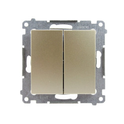 Łącznik podwójny świecznikowy złoty mat DW5.01/44 Simon54 Kontakt-Simon
