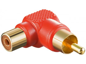 Adapter cinch 90°, czerwony kąt 90°, czerwony