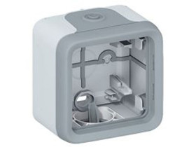 PLEXO IP55 Puszka natykowa pojedyncza szara 1we/2wy 069655 LEGRAND