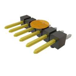 Listwa stykowa PCB 6-pinowe TSM raster: 2.54 mm Poziomy 1-rzędowe Samtec Powierzchnia495 V Bez osłony