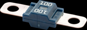 Automotive flat fuse, 100 A, 58 V, blue, (L x W x H) 41 x 8.24 x 12 mm, MDP100M6