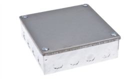 Puszka Zaciskowa, Stal Galwanizowany 12 Knockouts 150Mm X 150 Mm X 50Mm...