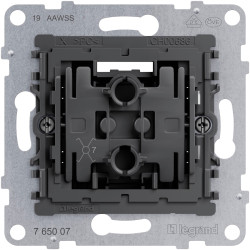 Legrand 765007 Seano Metal Cross-switch Black Screw Terminals 10 AX