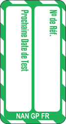 Zawieszka w rozmiarze nano Biały na zielonym Francuski Brady