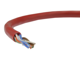Kabel UTP kat.5e U/UTP 4x2x0,48 linka czerwona Alantec /100m/