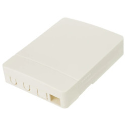 Gniazdo abonenckie światłowodowe FO FTTH na 2 adaptery SC simplex z tacką