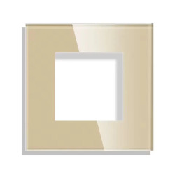 Ramka szklana - pojedyncza - złota - do modułów Tawoia Glass
