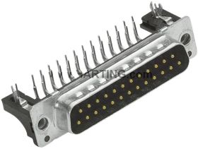 HARTING 09661626815 Listwa męska D-Sub, rzędy: 2, styki: 9, 90 °, 1 szt.