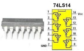 Układ cyfrowy 74LS14