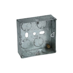 Axiom Electrical MB125 Metal Socket Box 25mm (Pack 10)