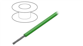 7056 Gr005 Przewód Na Rolce O Długości 30,5M Linka Cu, 150V Pvc Zielony 20 Awg
