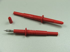 Końcówka pomiarowa 20.157.1 igła 4mm;czerwona;105mm PVC 1000V