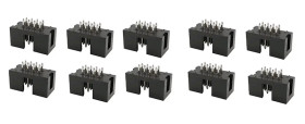 10szt. WTYK IDC8 8PIN 2x4 PROSTY PRZEWLEKANY