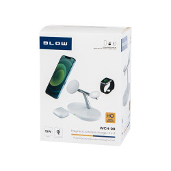 Ładowarka indukcyjna WCH-08 Iphone Apple Watch 15W / 76-068