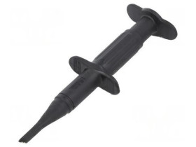 Chwytak pomiarowy haczykowy 3A czarny 1kV 4mm Dł.całk: 122mm 66.9116-21