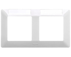VALENA LIFE Ramka podwójna z etykietą biała 754012
