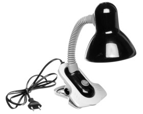 Lampka biurkowa max 10W LED E27 IP20 II klasa SUZI HR-60-B czarny 07151