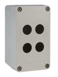 Obudowa kasety sterowniczej Schneider Electric 4-otworowa Ø 22mm Szary Harmony XAP